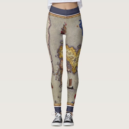 Antiek kaart van Japan door Mercator en Hondius Leggings (Voorkant)