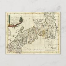 Antiek kaart van Japan uit 1785