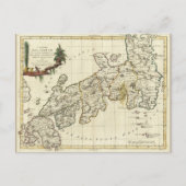 Antiek kaart van Japan uit 1785 (Voorkant)