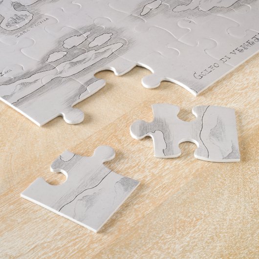 Antiek kaart van Kroatië Legpuzzel (Zijkant)