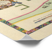 Antiek kaart van Long Island New York Poster (Hoek)