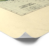 Antiek kaart van Midden-Amerika - 1902 Poster (Hoek)