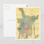 Antiek kaart van Narragansett Bay Rhode Island (Voorkant / Achterkant)