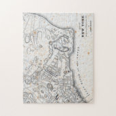 Antiek kaart van New York Legpuzzel (Verticaal)