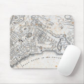 Antiek kaart van New York Muismat (Met muis)