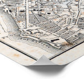 Antiek kaart van New York Poster (Hoek)