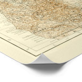 Antiek kaart van Oregon Poster (Hoek)