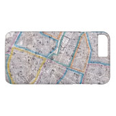 Antiek kaart van Parijs Case-Mate iPhone Case (Achterkant (Horizontaal))