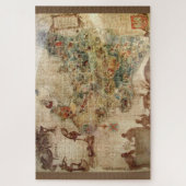 ANTIEK KAART VAN POLEN JIGSAW PUZZLE LEGPUZZEL (Verticaal)