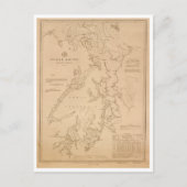 Antiek kaart van Puget Sound (Voorkant)