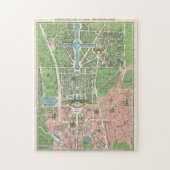 Antiek kaart van Versailles ,  Frankrijk Legpuzzel (Verticaal)