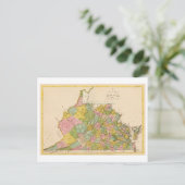 Antiek kaart van Virginia uit 1815 (Staand voorkant)
