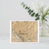 Antiek kaart van Washington DC (Staand voorkant)