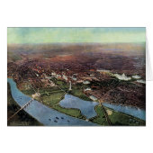 Antiek kaart van Washington DC en de Potomac (Voorkant Horizontaal)