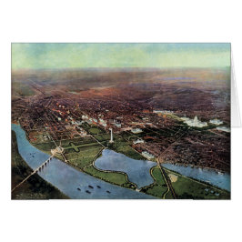 Antiek kaart van Washington DC en de Potomac