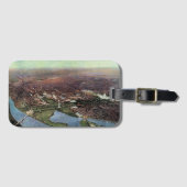 Antiek kaart van Washington DC en de Potomac Bagagelabel (Voorkant (horizontaal))