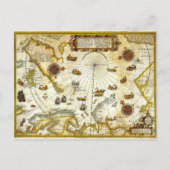  Antiek kaart van Willem Barentsz Voyage (Voorkant)