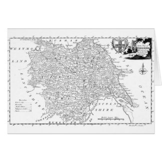 Antiek kaart van Yorkshire 1786