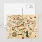 Antiek kaart van Zuid-Amerika (Voorkant / Achterkant)