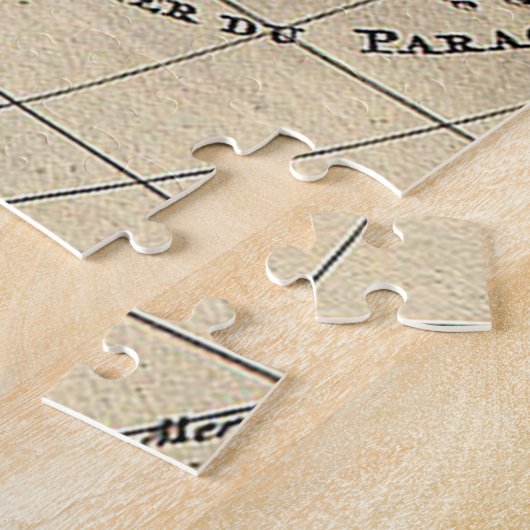 Antiek kaart van Zuid-Amerika Legpuzzel (Zijkant)