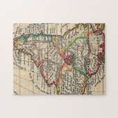 Antiek kaart van Zuid-Amerika Legpuzzel (Horizontaal)