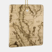 Antiek kaart van Zuidoost-Azië | 1687 Keramisch Ornament (Rechts)
