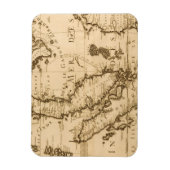 Antiek kaart van Zuidoost-Azië | 1687 Magneet (Verticaal)