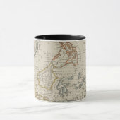 Antiek kaart van Zuidoost-Azië, Mok/Cup Mok (Midden)