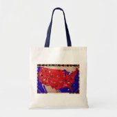  Antiek Kaart Verenigde Staten van Amerika, Vereni Tote Bag (Voorkant)