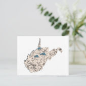 Antiek kaart West Virginia  Afbeelding (Staand voorkant)