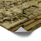  Antiek kaarten Poster (Hoek)