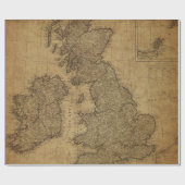 Antiek kaarten Stijl 3 omslagpapier Cadeaupapier (Vlak)