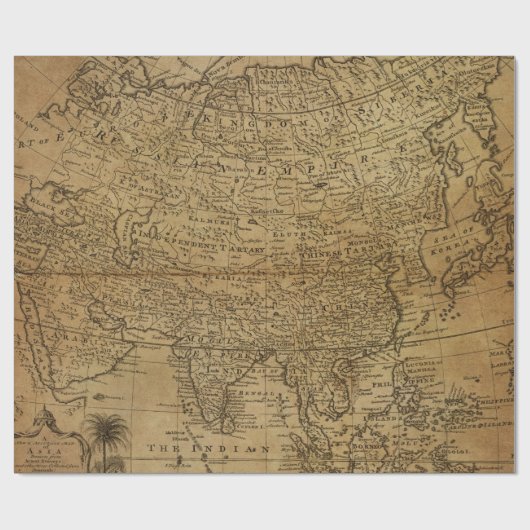 Antiek kaarten Stijl 8 omslagpapier Cadeaupapier (Vlak)