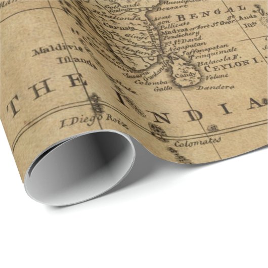 Antiek kaarten Stijl 8 omslagpapier Cadeaupapier (Rol Hoek)