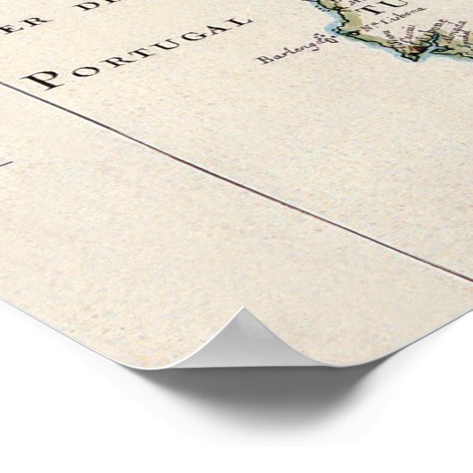 Antiek kaarten van de WorldMap of EuropeMatthaus 1 Poster (Hoek)