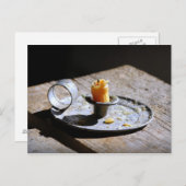 Antiek kaartenhouder briefkaart (Voorkant / Achterkant)