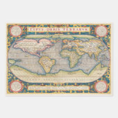 Antiek kaartpapier - zwaar ontledingspapier inpakpapier vel (Voorkant)