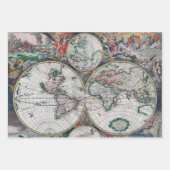 Antiek kaartpapier - zwaar ontledingspapier inpakpapier vel (Voorkant 2)