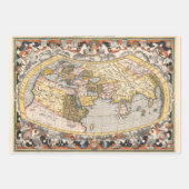 Antiek kaartpapier - zwaar ontledingspapier inpakpapier vel (Voorkant 2)