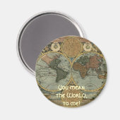 Antiek kaartreeks magneet (Voorkant / Achterkant)