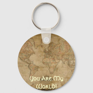 Antiek kaartreeks sleutelhanger