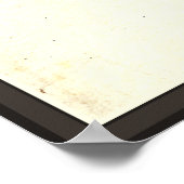 Antiek Kaartstammen van Israël, Jeruzalem, het dod Poster (Hoek)