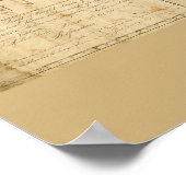 Antiek Kaartsterren van de Autical Chart van Baham Poster (Hoek)