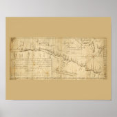 Antiek Kaartsterren van de Autical Chart van Baham Poster (Voorkant)