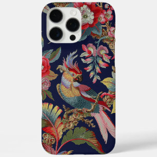 Antiek Kaketoe Papegaai met Bloemen iPhone 16 Pro Max Hoesje