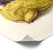  antiek kalligrafie botanische illustratie poster (Hoek)