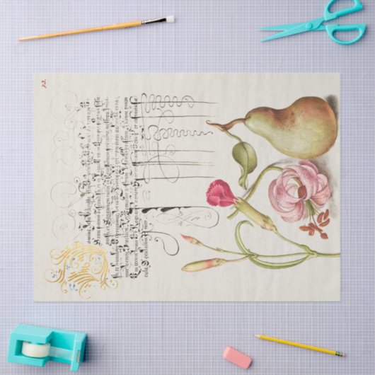 Antiek kalligrafie en tekening tissuepapier (Craft)