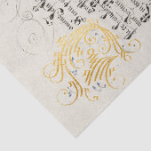 Antiek kalligrafie en tekening tissuepapier (Detail)