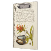 Antiek kalligrafietekst botanische illustratie klembord (Links)