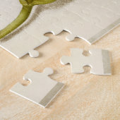 Antiek kalligrafische tekst botanische illustratie legpuzzel (Zijkant)